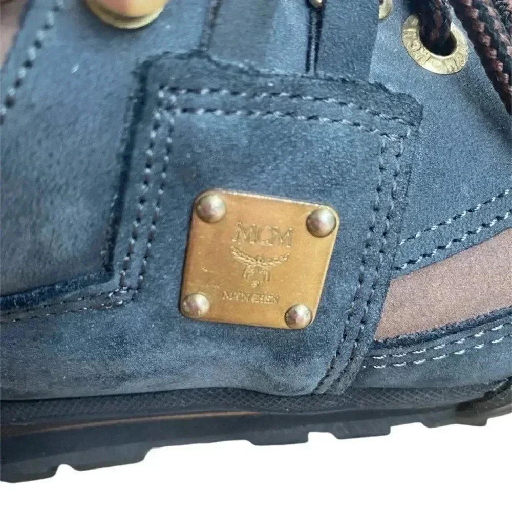 MCM Vintage 90s LowTop Suede Leather Hiking Boots
